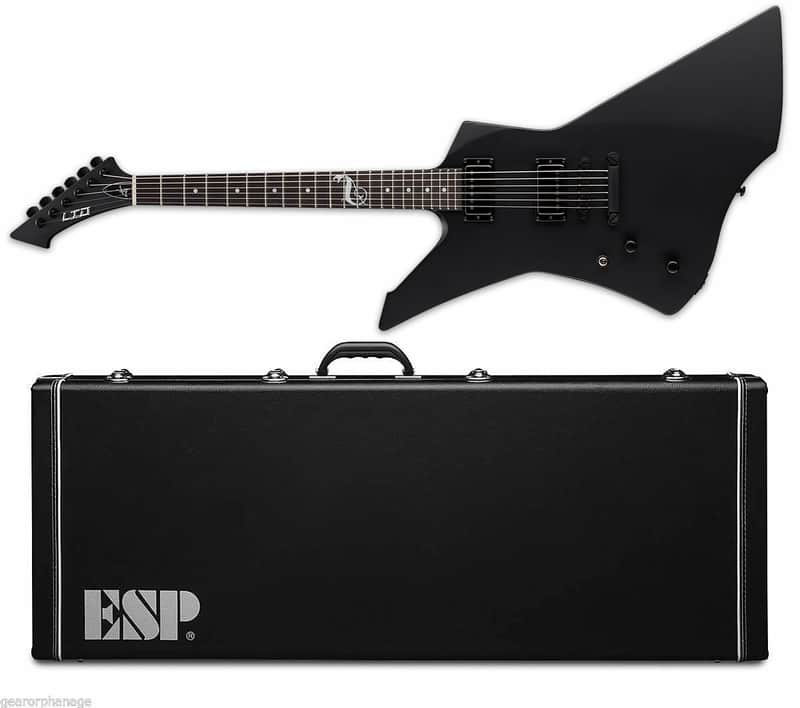 ESP LTD Snakebyte LH James Hetfield Black Satin BLKS Left Handed Electric Guitar + Hardshell Case - Korea image 1