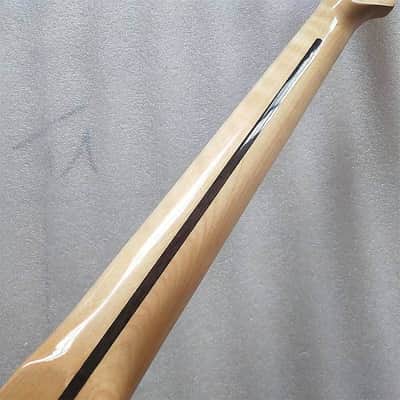 Maple Wood Guitar Telecaster Style Neck with White Block Inlay image 2