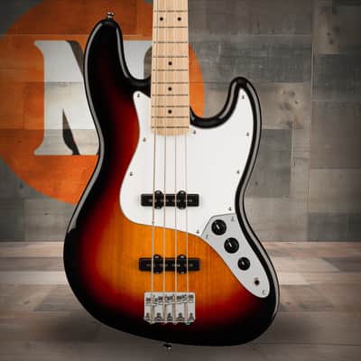 Squier Affinity Series Jazz Bass - Maple Fingerboard - White Pickguard - 3-Color Sunburst image 1