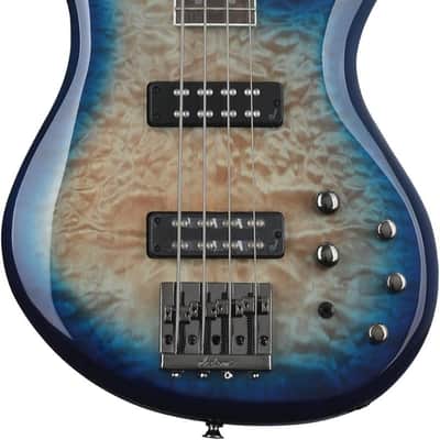 Jackson JS Series Spectra Bass JS3Q, Amber Blue Burst, Laurel Fingerboard