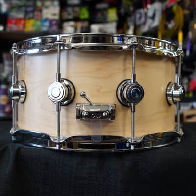 DW USA Collectors Series 6.5x14" Pure Maple SSC Shell With Ring's Snare Drum - Natural Satin Oil w/ Chrome Hardware | DRX26514SSC image 3