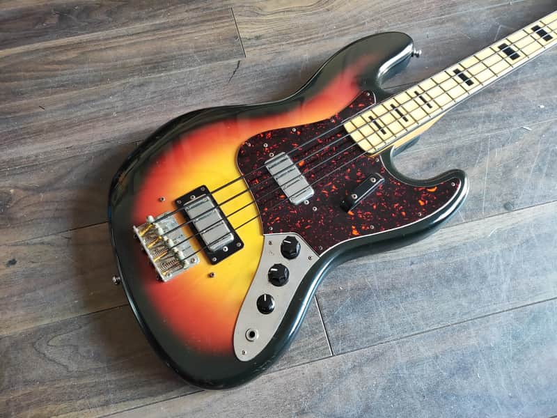 1972 Greco Japan JB450 Jazz Bass Humbuckers MIJ (Sunburst) image 1