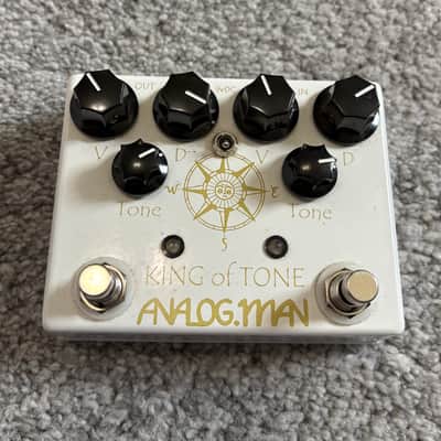 Analogman King of Tone V4 with Red Side High Gain Option and Mode Toggle Switch 2009 - Present - Graphic image 1
