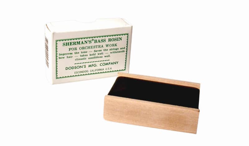 Sherman's Bass Rosin - Fine Quality 30gm Cake in Well-Finished Wood Tray w/Cardboard Safety Lid image 1