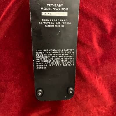 Thomas Organ Cry Baby Model 95 from the 70's - Black, TDK Inductor image 3