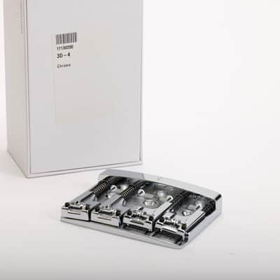 Schaller 3D-4 Bass Bridge 4-String Chrome, NOS image 4