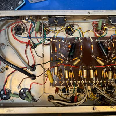 Selmer Stereomaster 100W (Dual 50W) Tube Amp Head 1965-1967 Metal Box | Fully Serviced w/ NOS GE Tubes | Syd Barrett Pink Floyd Era image 13
