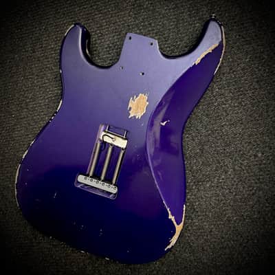 MJT Loaded Body Stratocaster 2020s - Purple Nitro image 5