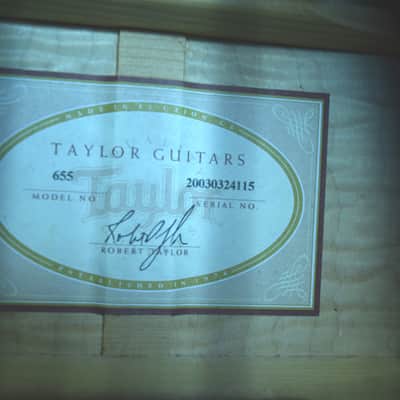 Taylor 655-12 2003 - Sunburst image 9