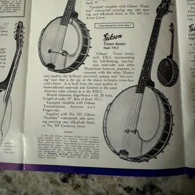 Gibson 1919 Banjo Catalog Reprint 1976 Mastertone Master Tone GB TB-1 Cello CB MB-3 4 image 8