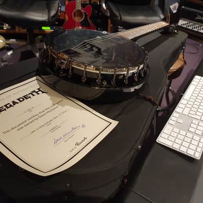 Megadeth Banjo owned by Dave Mustaine! Used to write, record "The Blackest Crowe" song on album! image 8