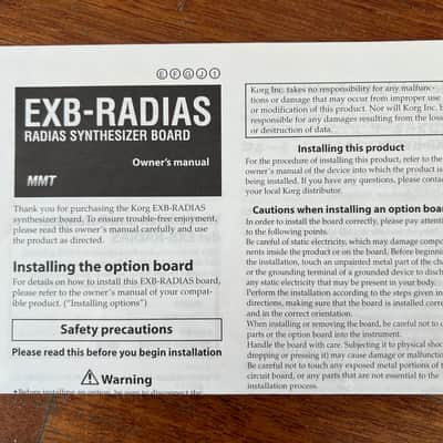 Korg EXB-RADIAS image 5