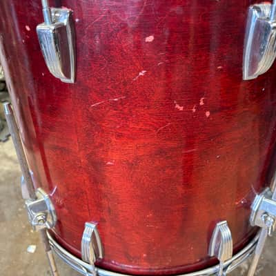 Ludwig Mahogany blew olive badge 18 floor Tom Drum image 5