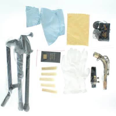 AS-II Alto Saxophone Beginner Kit – Antique Brass Eb E-Flat Sax with Case, Stand & Accessories (Vintage Finish) image 5