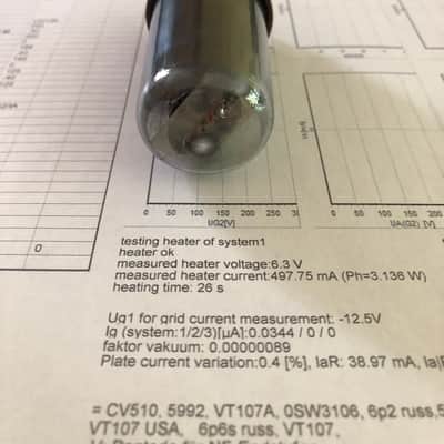 Tested Tight Matched Pair NOS RCA 6V6 GTY tubes image 11