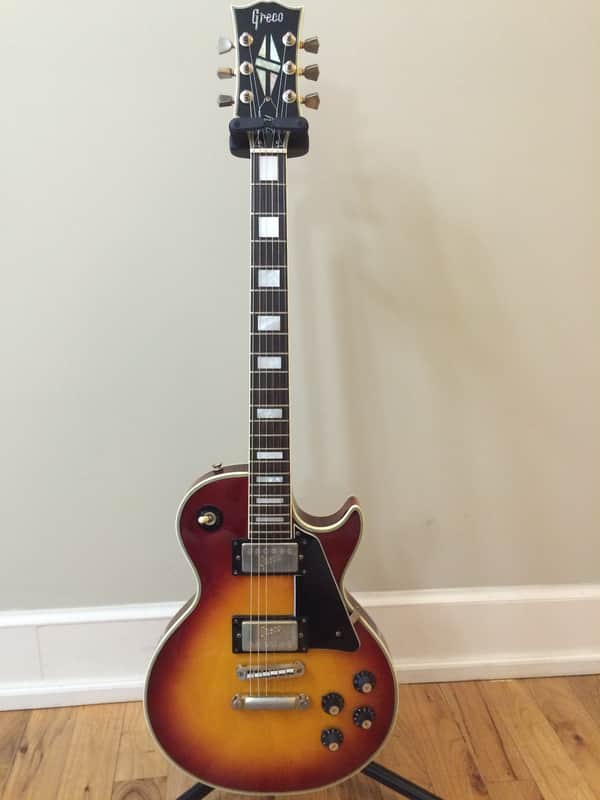 Vintage Gibson Lawsuit Japan Made Greco Les Paul Custom Tobacco