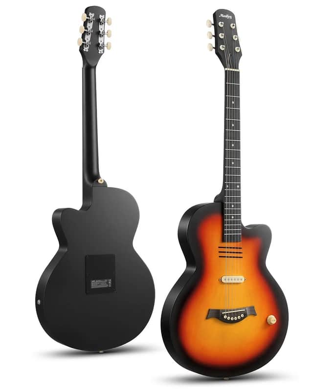 Store display model Moukey BCC-100 39" Acoustic Electric Guitar Cutaway Passive Pickup | For Sale image 1