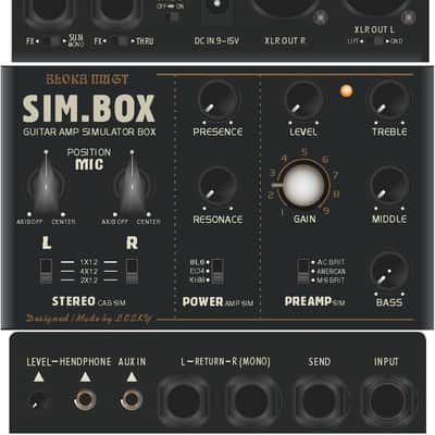 Leeky Sim box ,Preamp Simulator Pedal,Power Amp Sim Pedal,Stereo Cab Simulator,price include the import duty to US buyer image 2