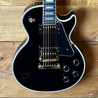 2025 USA Gibson Custom Shop Les Paul Custom in black finish with case image 2