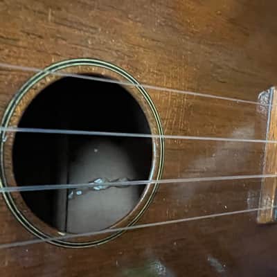 Martin Style 0 Soprano Mahogany Ukulele 1930's- 1940's  One repaired crack w/soft bag image 22