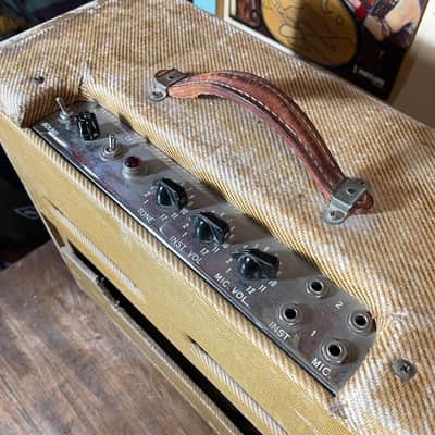 1956 Fender Deluxe 5E3 15w 1x12” Tube Amp (VIDEO! Bill Carruth Repairs, Ready to Go!) image 9