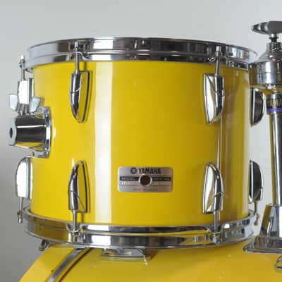1980s Yamaha Tour Custom 8000 "Mellow Yellow" Drum Set image 9