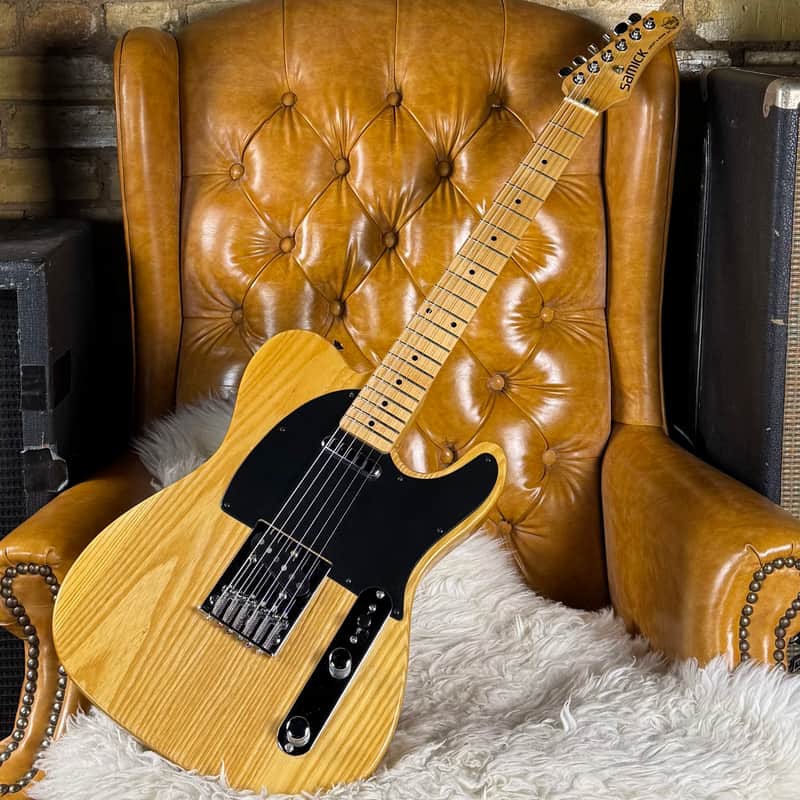1990s Samick Valley Arts Guitars Custom Pro Shop T Style Vintage Natural MIK Made in Korea Electric Guitar! image 1