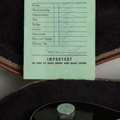 Gretsch PX 6124 Single Anniversary Arch Top Hollow Body Electric Guitar (1960), ser. #38751, hard shell case. image 15
