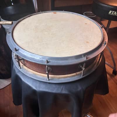 Vintage snare drum. 3.5x14.25 1900s - Mahogany image 3