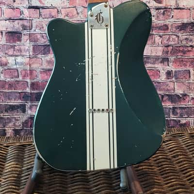 Gaylord Guitars Custom Shop Digger 2025 - Smoker Green Metallic with Olympic Competition Stripes image 10