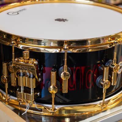 Sonor SQ2 Snare - Red Tribal Stripe image 1