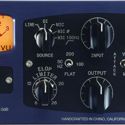 Manley Labs SLAM! Stereo Limiter & Mic Pre 2024 - Blue image 2