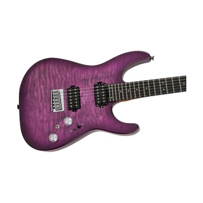 Charvel Pro-Mod Plus DK24 HH HT EB QM Electric Guitar (Violet Radiance) image 4