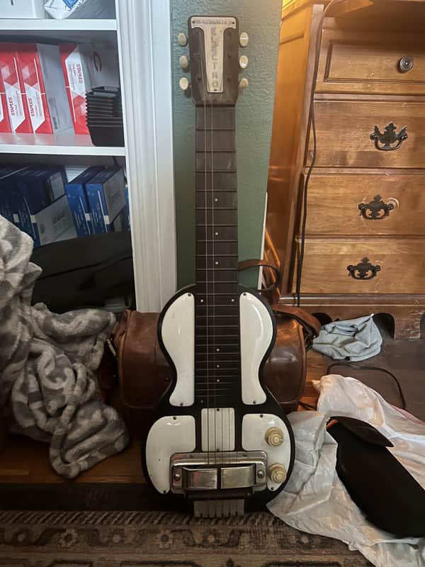 Rickenbacker Electro Model B Lap Steel 1946 - 1955 - Black with White Plates image 1