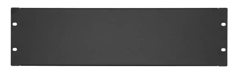 Rockville 3U BLANK RACK PANEL 19" Pro Audio or Server Rack, Heavy Gauge Steel image 1
