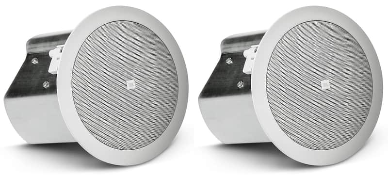 Pair JBL CONTROL 14C/T 4" 25w 70v In-Ceiling Speakers For Restaurant/Bar/Cafe image 1