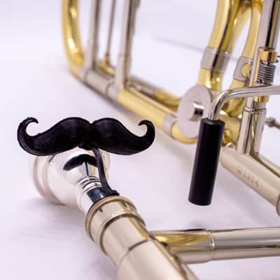 Brasstache Clip-on Mustache for Brass Mouthpieces Model:French Horn image 4