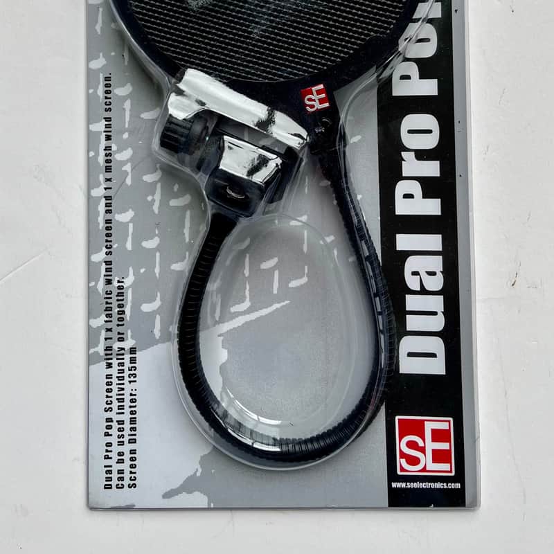 2010s sE Electronics Dual Pro Metal / Fabric Mic Pop Filter Black