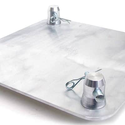 Global Truss SQ-4137 | 1ft x 1ft Base Plate for F34 Truss | 5mm Aluminum Construction image 2