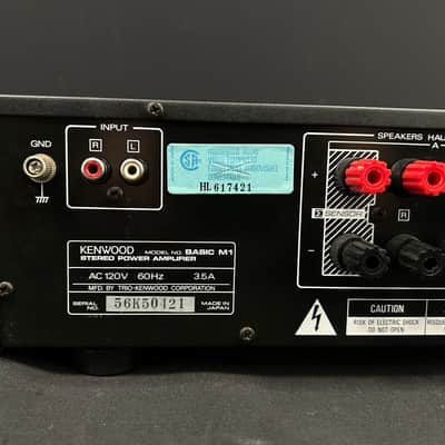 Kenwood Basic M1 Stereo Power Amplifier - Black Bild 8
