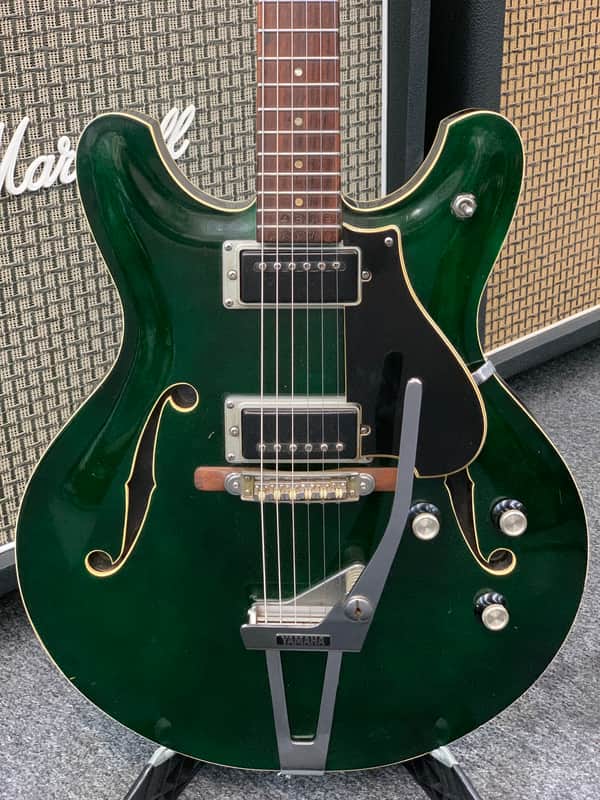 Yamaha SA-30 T Hollow Body with Tremolo 1967 - 1972 - Dark Green image 1