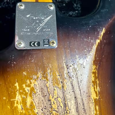 Fender Custom Shop 70th Anniversary 1954 Stratocaster Heavy Relic Limited Edition 2024 - Wide fade 2-color sunburst image 11