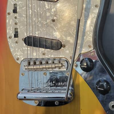 Fender Mustang Electric Vintage with Original Case All Original 1973 - Sunburst image 10