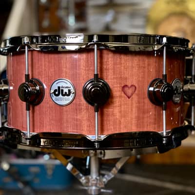 DW Collector’s Series 6.5x14 Purpleheart Wood Snare Drum - Natural image 2