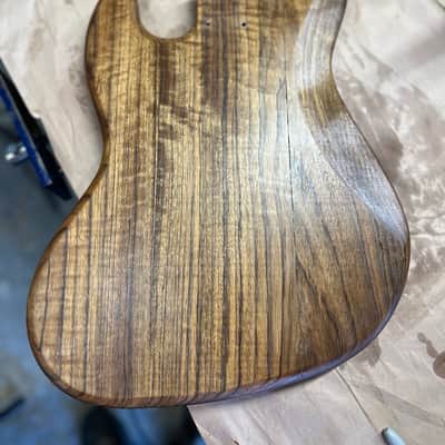 Madlad Instruments Masterpiece Curly Shedua Danish Oil Finished PP Bass Jazz Bass JBass Style Body (custom made with pride in north Texas) image 7