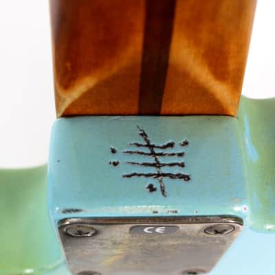 1992 Fender MIM Telecaster Customized by East Gloves Guitars in Relic Daphne Blue Finish image 10