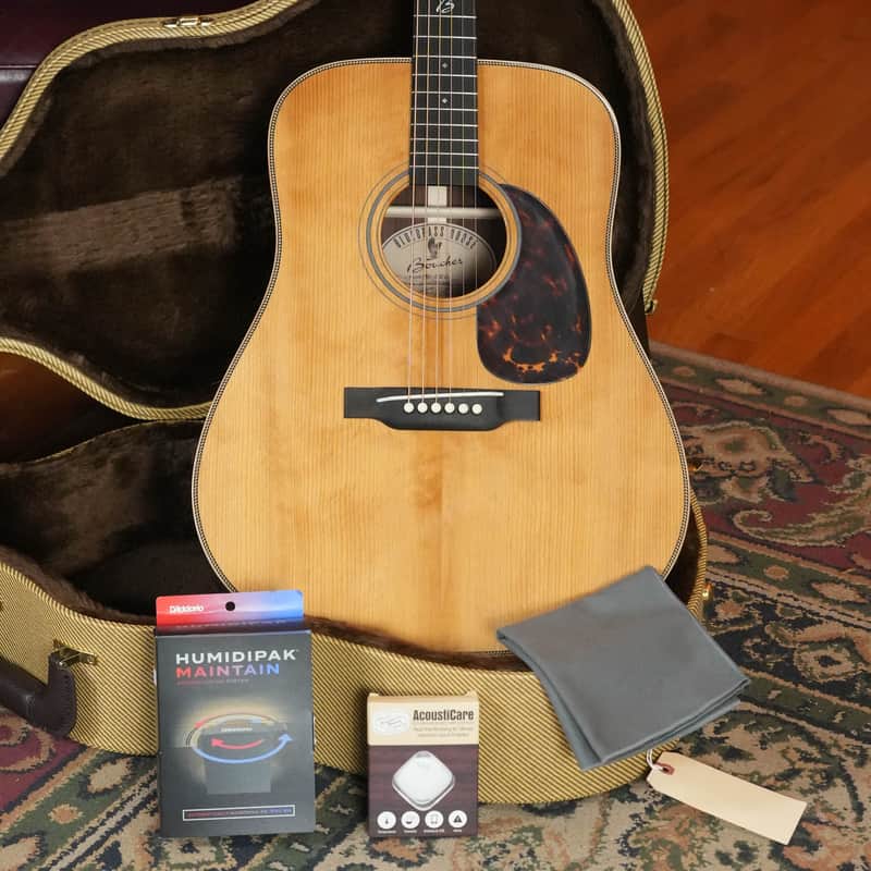 *New 2026 Model* Boucher BG-52-G Torrefied Adirondack/Rosewood Bluegrass Goose Gold Pack Dreadnought Acoustic Guitar #1421