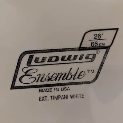 New Ludwig Ensemble 26" Timpani Head White Made In USA image 2