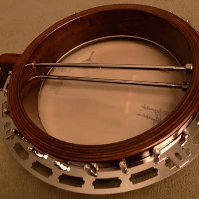 1970’s IBANEZ Artist 591 Wreath 5-String Banjo with Drop D Tuners and Hard Shell Case image 14