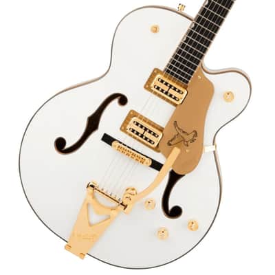Gretsch Synchromatic Falcon Hollow Body Single-Cut with Bigsby Ebony Fingerboard - Snowcrest White image 1
